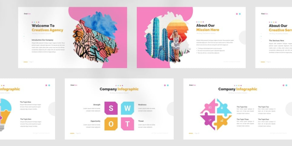 Creatives Creative Agency - Keynote template Keynote Template - Download