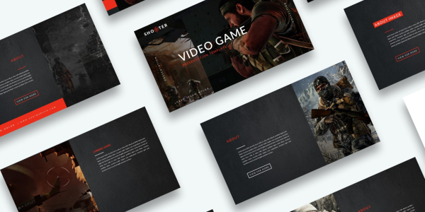 Free Video Game Presentation Google Slide Theme - download