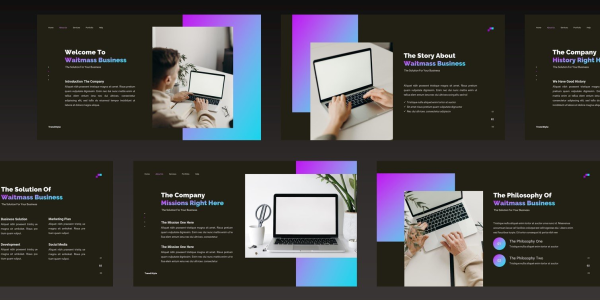 FREE WaitMass Creative Business Professional Presentation Keynote Template - download