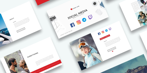 Free Social Media Presentation Powerpoint Template PowerPoint Template - Download