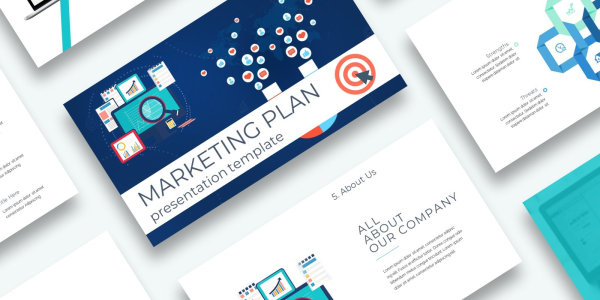 Free Marketing Plan Keynote Presentation tTemplate Keynote Template - Download