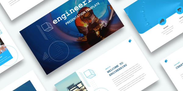 Free Engineering Powerpoint template PowerPoint Template - Download