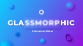 Free Glassmorphism Animated Infographics PowerPoint template PowerPoint Template