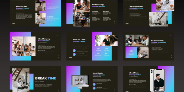 FREE WaitMass Creative Business Professional Presentation Keynote Template - download