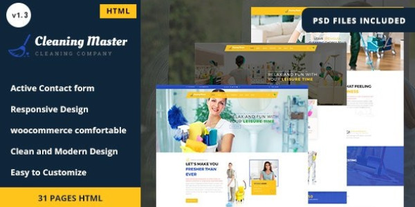 Clening Master - Cleaning Company HTML5 Template - Download