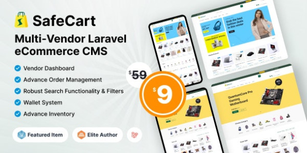 Safecart – Multi-Vendor Laravel eCommerce platform